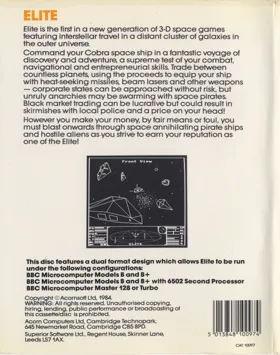 Elite (1984)(Acornsoft) box cover back